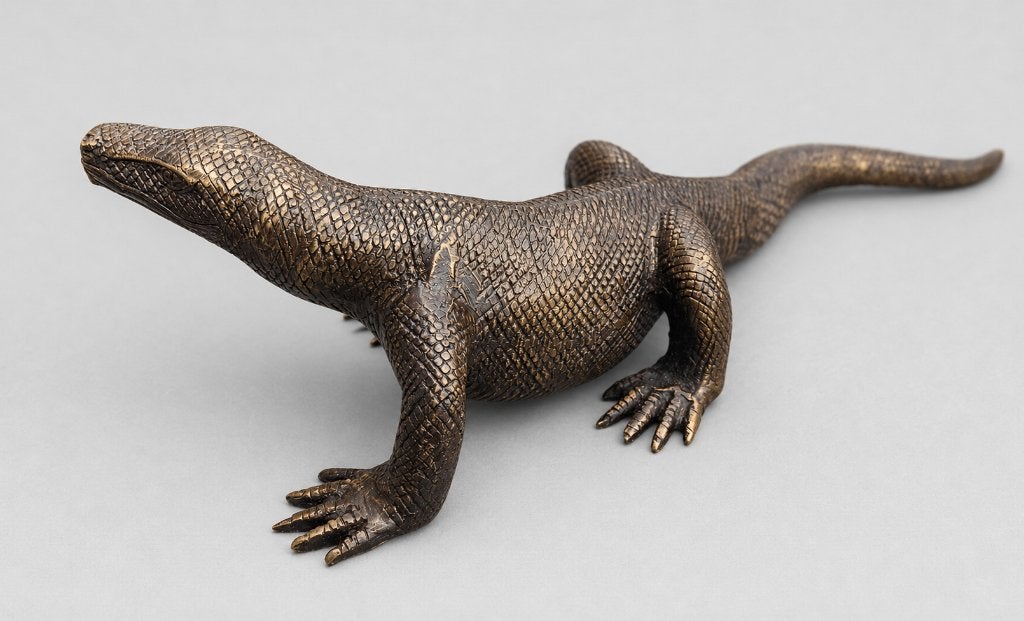 VARAAN / COMODOVARAAN / RECHTS KIJKEND, Ophalen of Verzenden, Nieuw, Reptiel of Amfibie, Beeldje of Figuurtje
