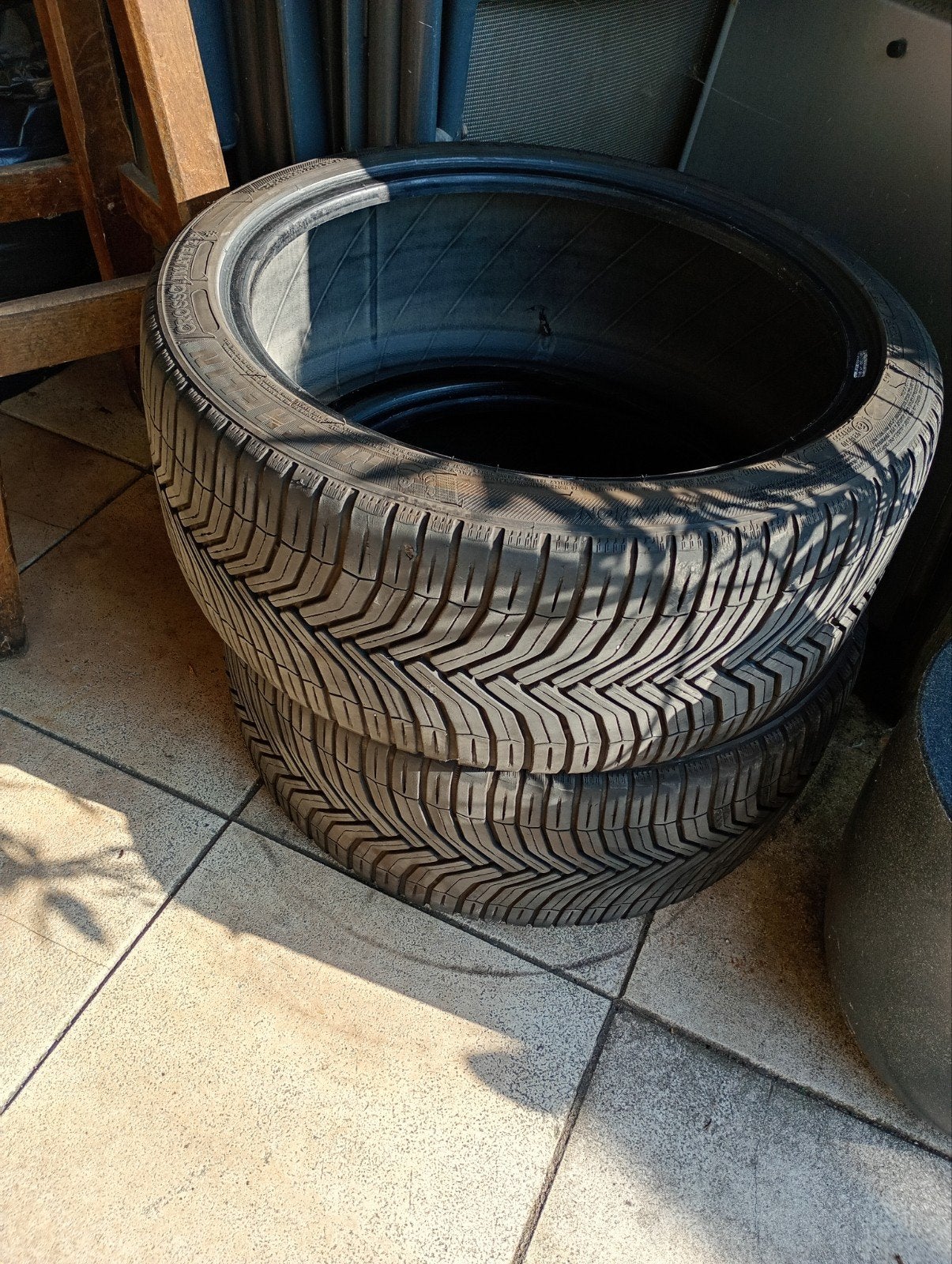 2x Michelin Allseasons, Auto-onderdelen, Banden en Velgen, Ophalen, 18 inch, Band(en), Zomerbanden