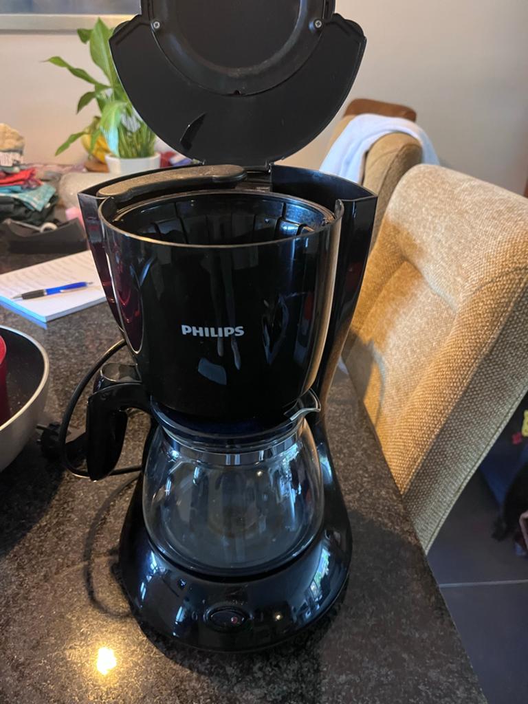 Philips Koffiezetapparaat - Zwart, Zo goed als nieuw, Huis en Inrichting, Ophalen of Verzenden, Zo goed als nieuw