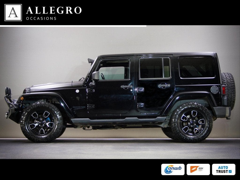 Jeep Wrangler 3.6 Rubicon JK Edition Unlimited (HARDTOP CABR, Automaat, Gebruikt, Zwart, Leder