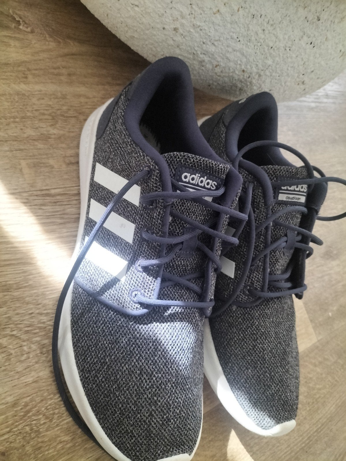 adidas sneakers 40 jeans blauw gemêleerd, Ophalen of Verzenden, Zo goed als nieuw, Blauw, Sneakers of Gympen