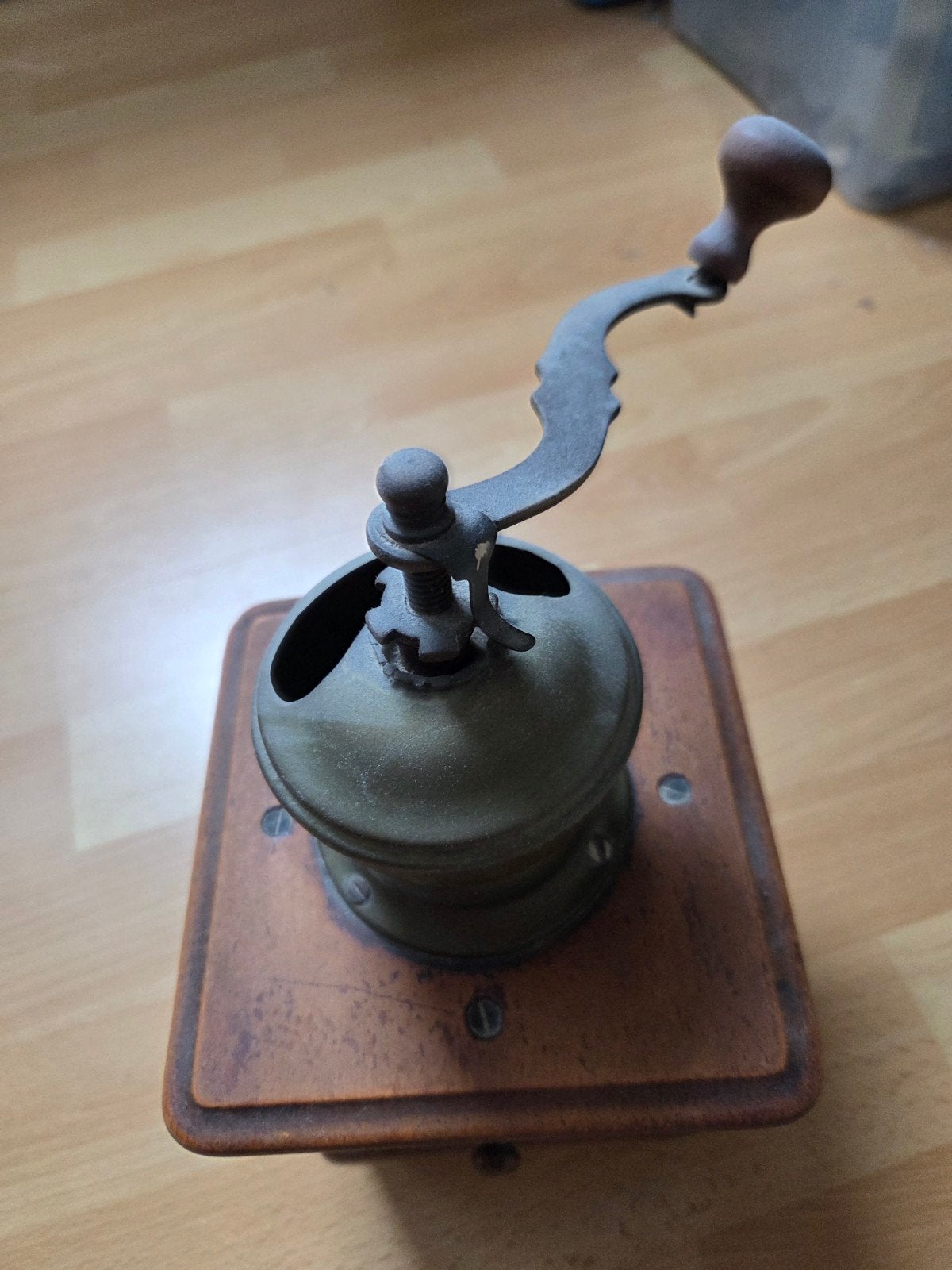 Vintage Armin koffiemolen - Handmatig - Hout en metaal, Ophalen of Verzenden