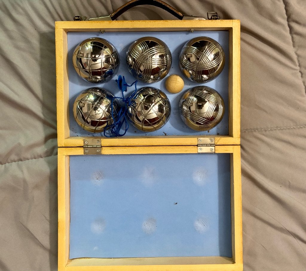 Jeu de boules ballen in kistje, Sport en Fitness, Ophalen, Nieuw, Bal