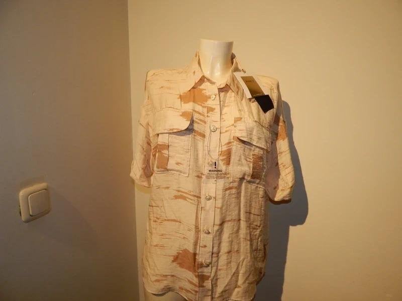 Josh V nieuwe baggy blouse sier knopen glinstering stof L, Maat 42/44 (L), Nieuw, Josh V, Meerkleurig