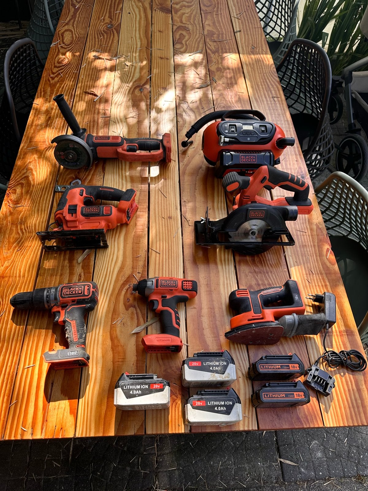Black+Decker Gereedschapset: Boormachine, Zaag, Slijper, Sch, Ophalen of Verzenden, Gebruikt, Accuboormachine, Overige merken