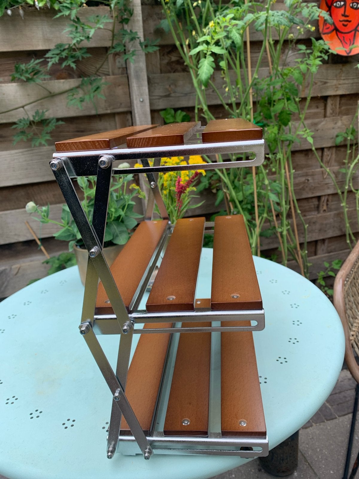 Nieuwe Houten Inklapbare Etagère - Perfect voor Feestjes!, Etagère, Inklapbaar, Nieuw, Ophalen of Verzenden