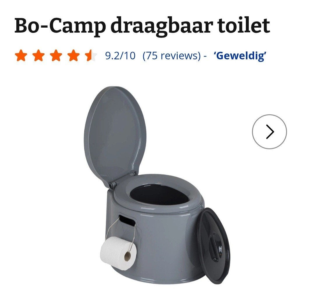 Bo-Camp draagbaar toilet, Ophalen, Zo goed als nieuw