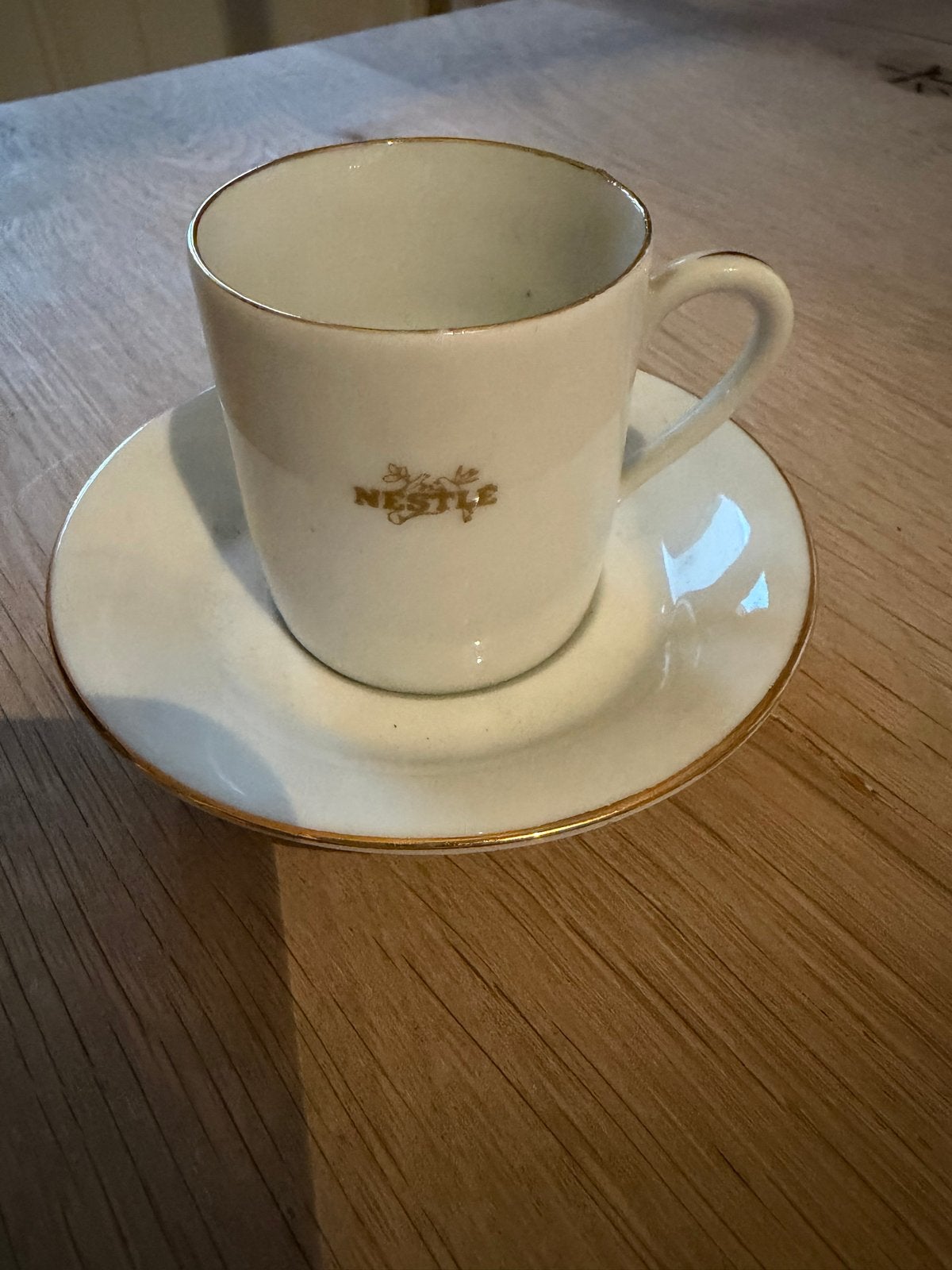 Vintage Nestlé koffiekopje met schotel - Schwarzenhammer, Antiek en Kunst, Ophalen of Verzenden