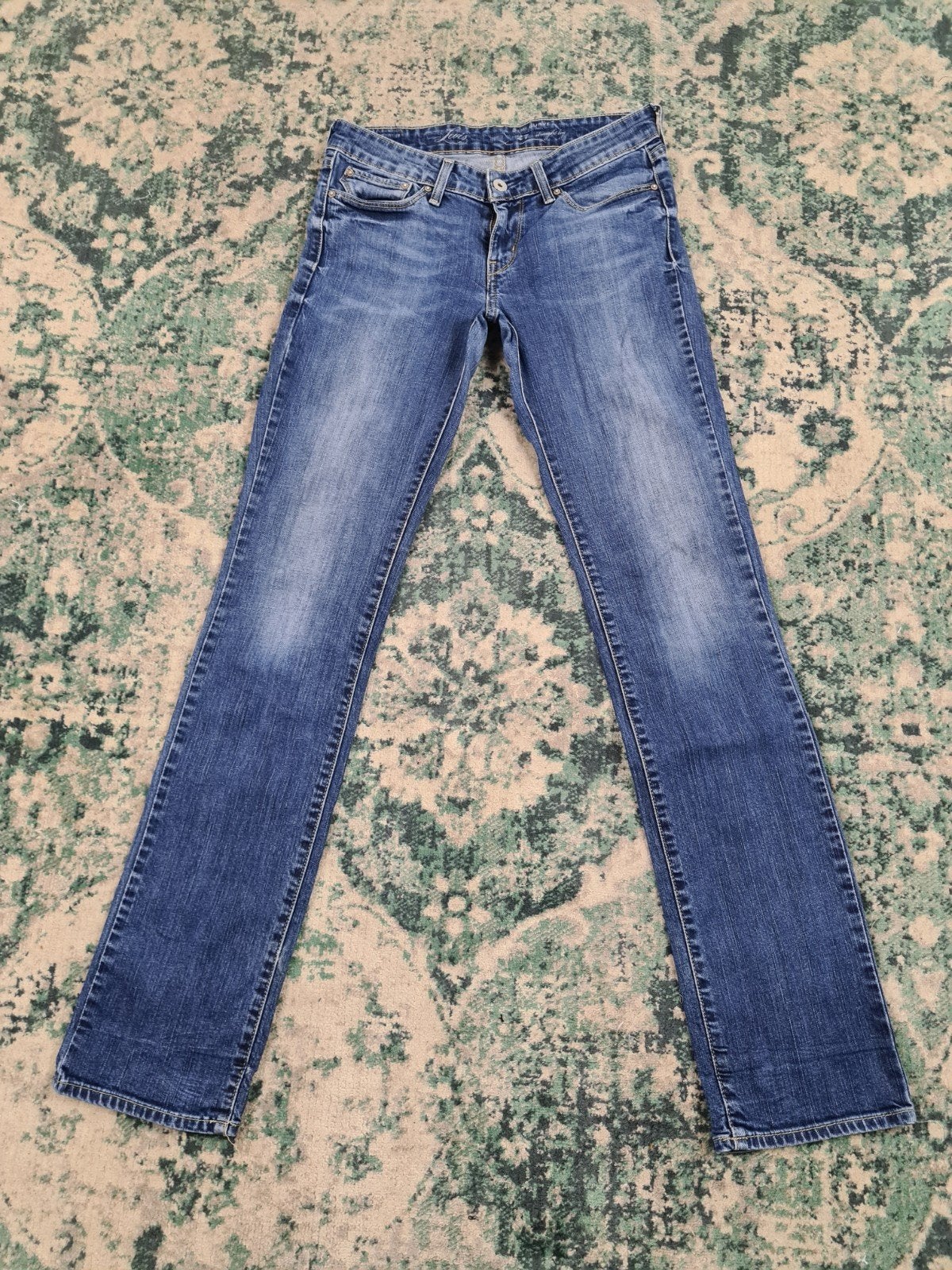 Levi's denim curve straight leg W27 L32 Tulsi2732 Low-rise, Blauw, Ophalen of Verzenden, Zo goed als nieuw, W27 (confectie 34) of kleiner