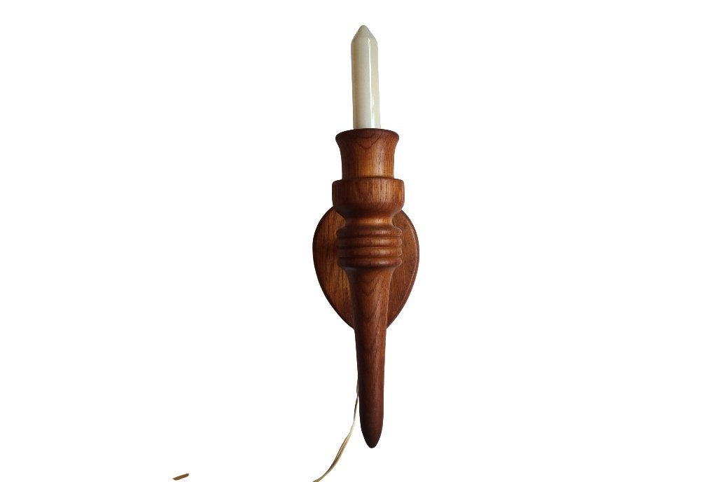 Veilinghuis Oranje - Vintage Deens design teak wandlamp '50, Ophalen