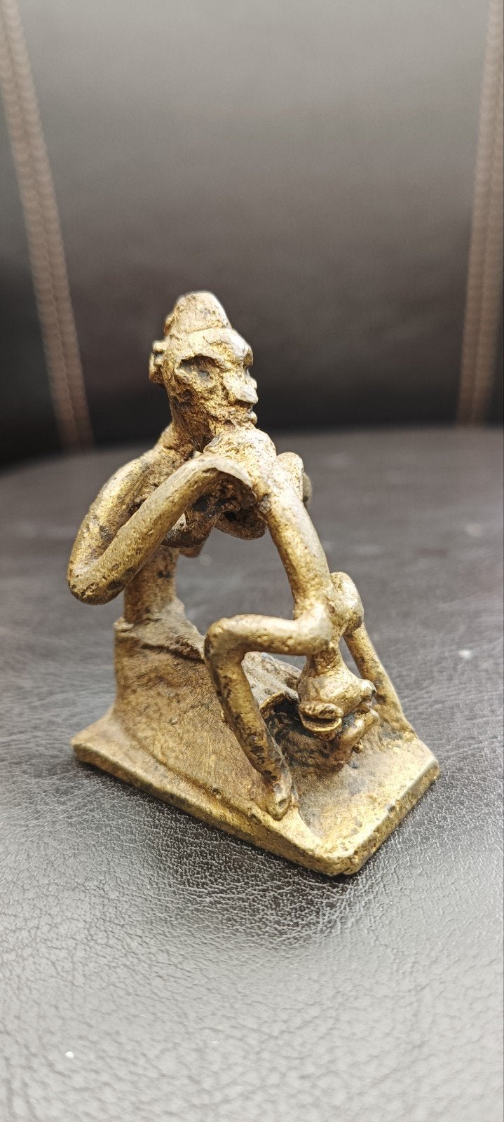 Ashanti Brons Gewicht Erotische Voorstelling Miniatuur, Ophalen of Verzenden