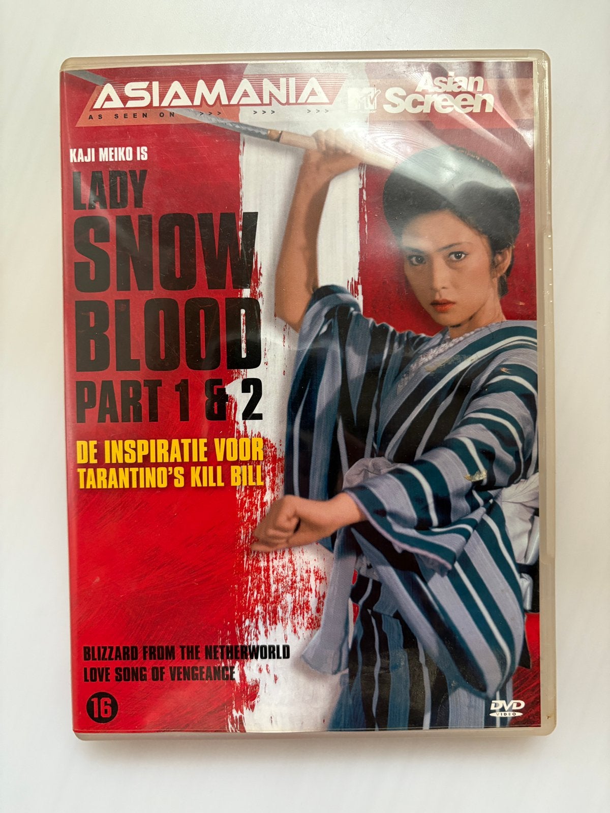 DVD Lady Snow Blood Part 1 & 2, Vanaf 16 jaar, Ophalen of Verzenden, Zo goed als nieuw