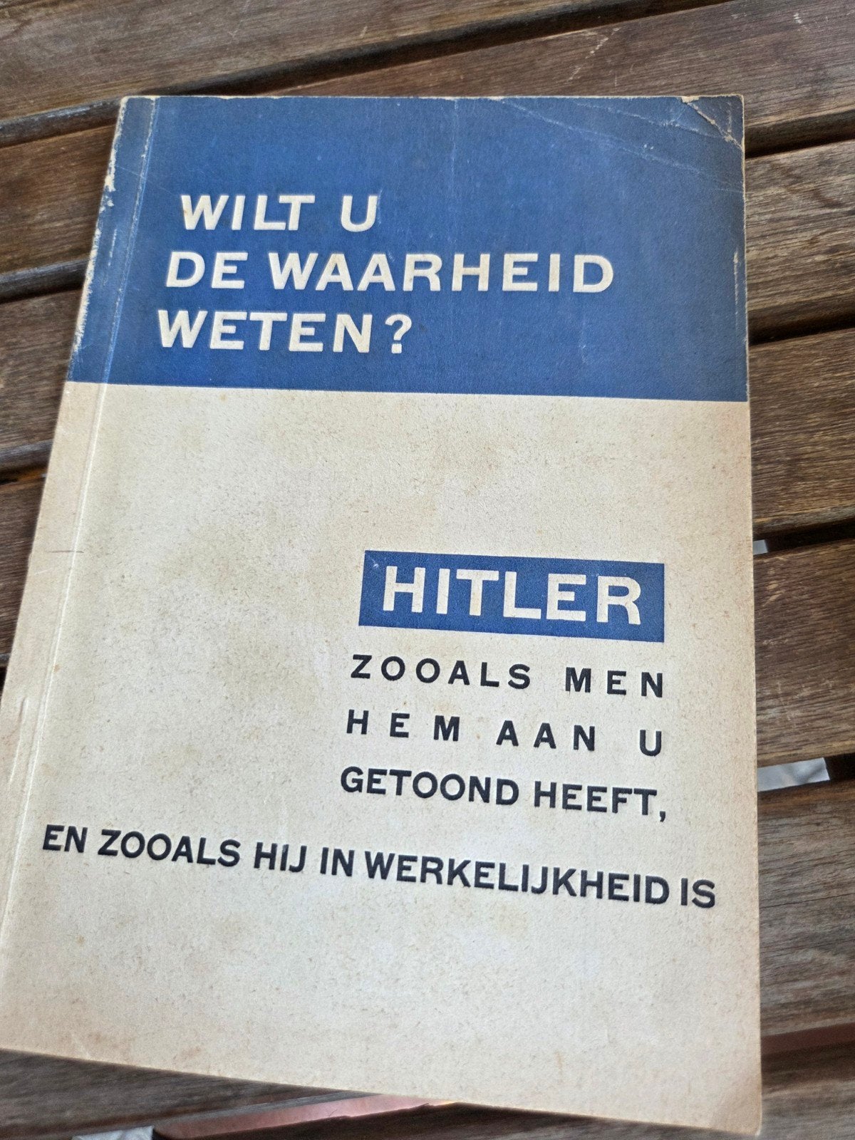 propagandaboekje Hitler WO2, Ophalen of Verzenden, Overige soorten, Nederland, Boek of Tijdschrift