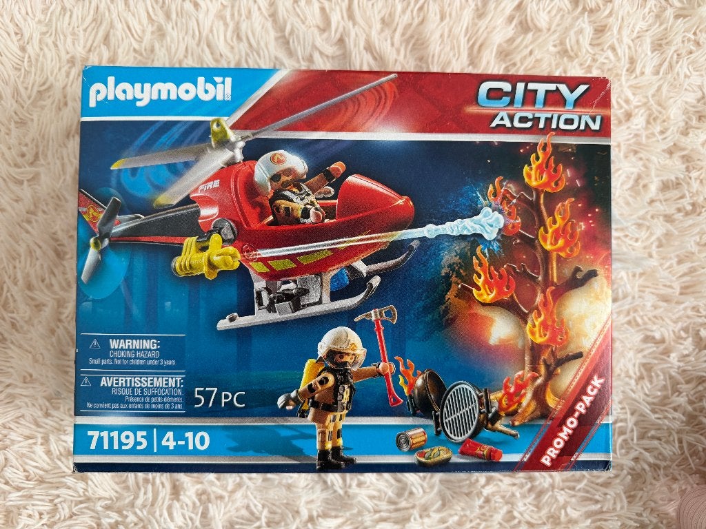 Playmobil 71195 brandweerhelikopter - nieuw verzegeld, Kinderen en Baby's, Complete set, Voertuig, Nieuw, Ophalen of Verzenden