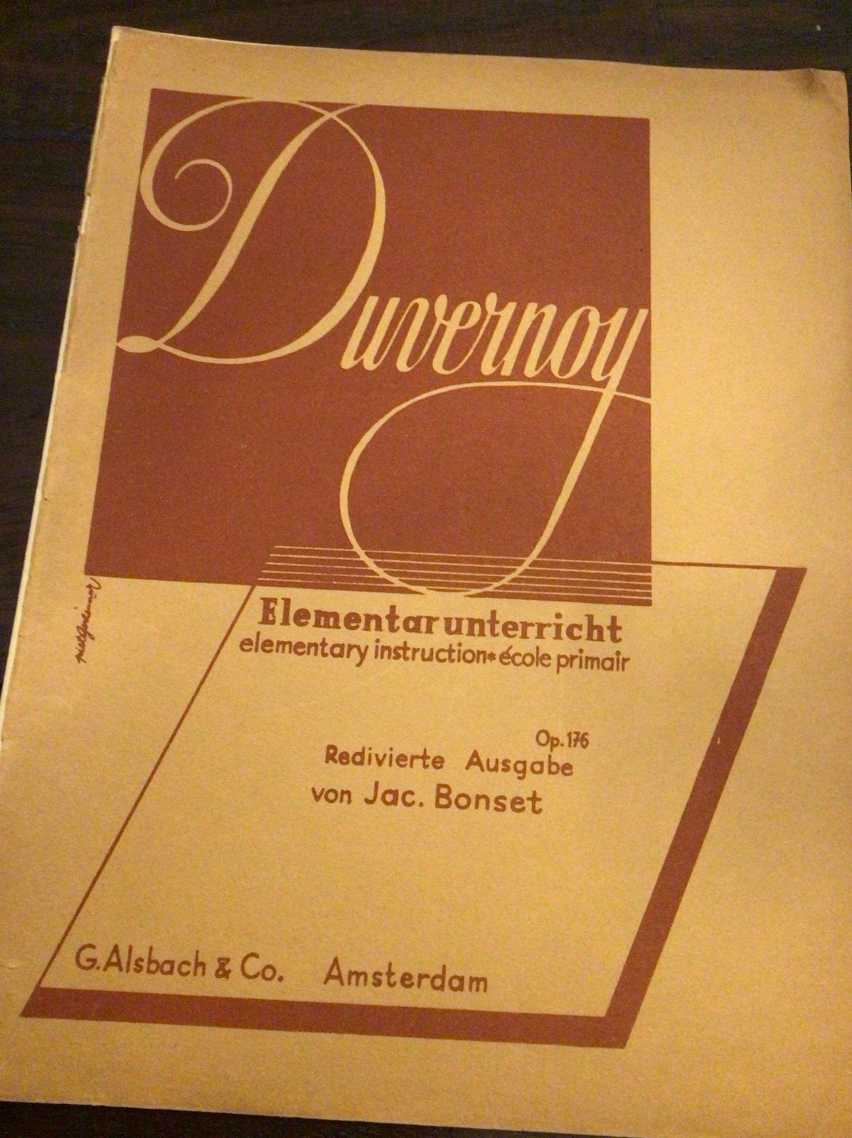 Duvernoy Elementarunterricht Op. 176 - Pianolesboek, Ophalen, Gebruikt, Klassiek, Les of Cursus
