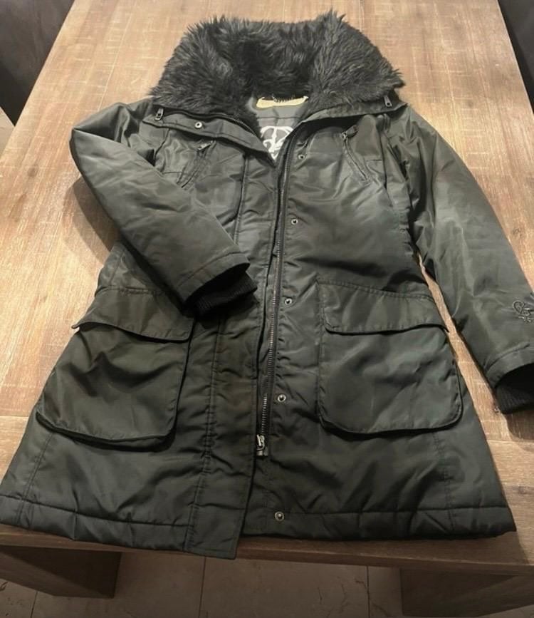 Winterjas dames Giacomo, donkergroen, maat L, als nieuw, Ophalen of Verzenden, Zo goed als nieuw, Maat 42/44 (L), Groen