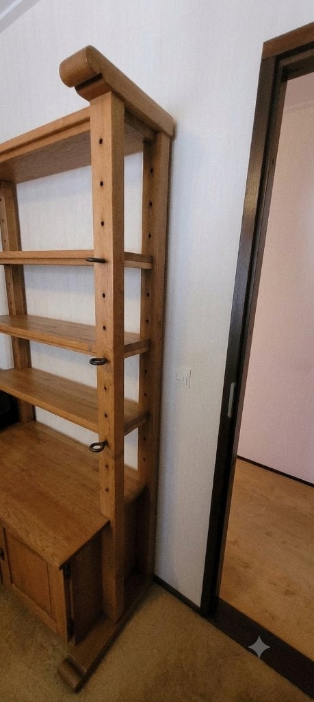Blank eikenhouten Kaaskast en evt bijpassende jachtkast, Ophalen, Met deur(en), 100 tot 150 cm, Eikenhout