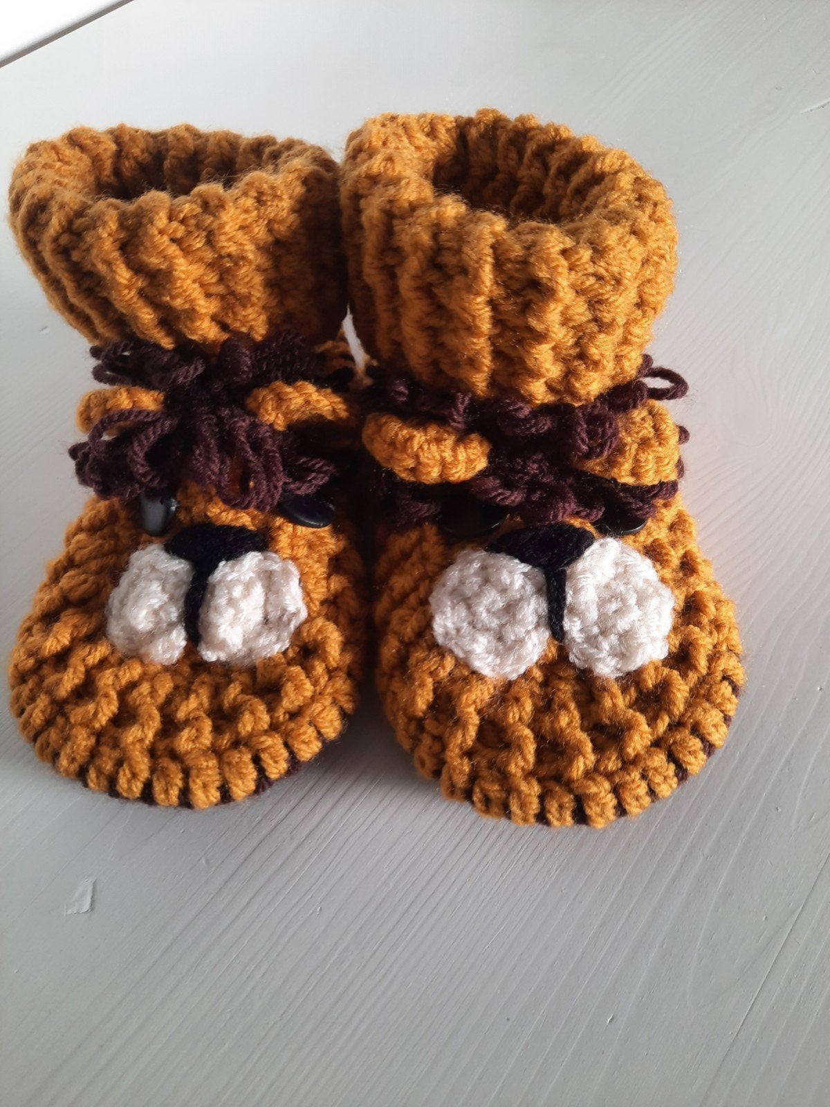 gehaakte Beren kindersloffen, Kinderen en Baby's, Ophalen, Nieuw, Jongetje of Meisje, Slofjes