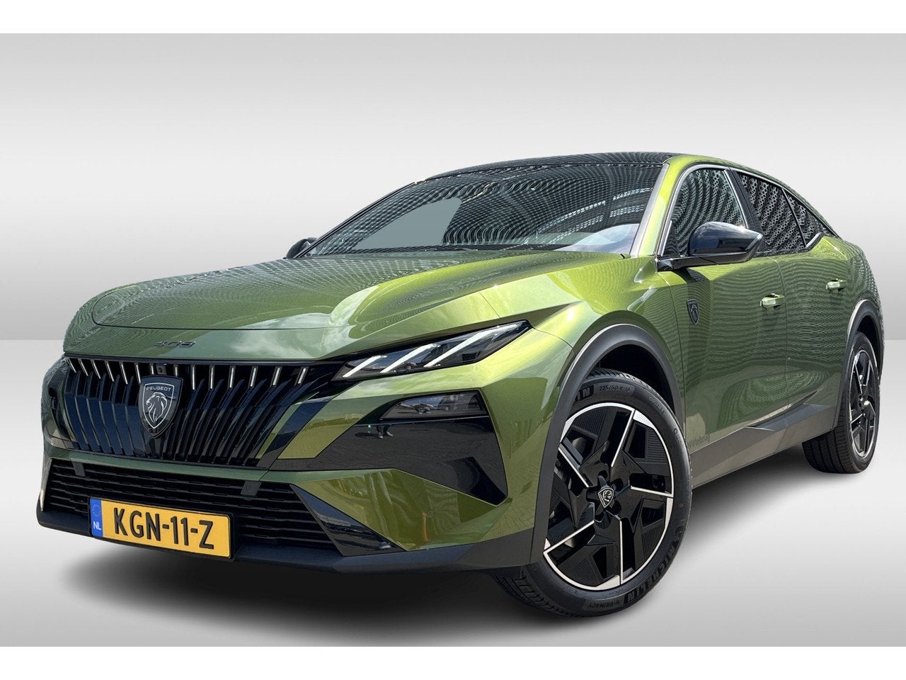 Peugeot 408 e-408 GT Exclusive 58 kWh | Leder | Focal Audio, Auto's, Automaat, Gebruikt, 213 pk, Leder