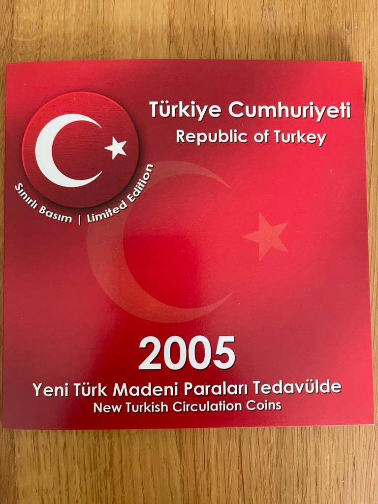 Turkse circulatie munten 2005., Ophalen of Verzenden, Buitenland, Munten
