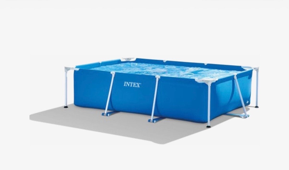 Intex Frame Zwembad - Rechthoekig - Compleet met Pomp, Ophalen, Gebruikt, 200 tot 300 cm, 80 tot 120 cm