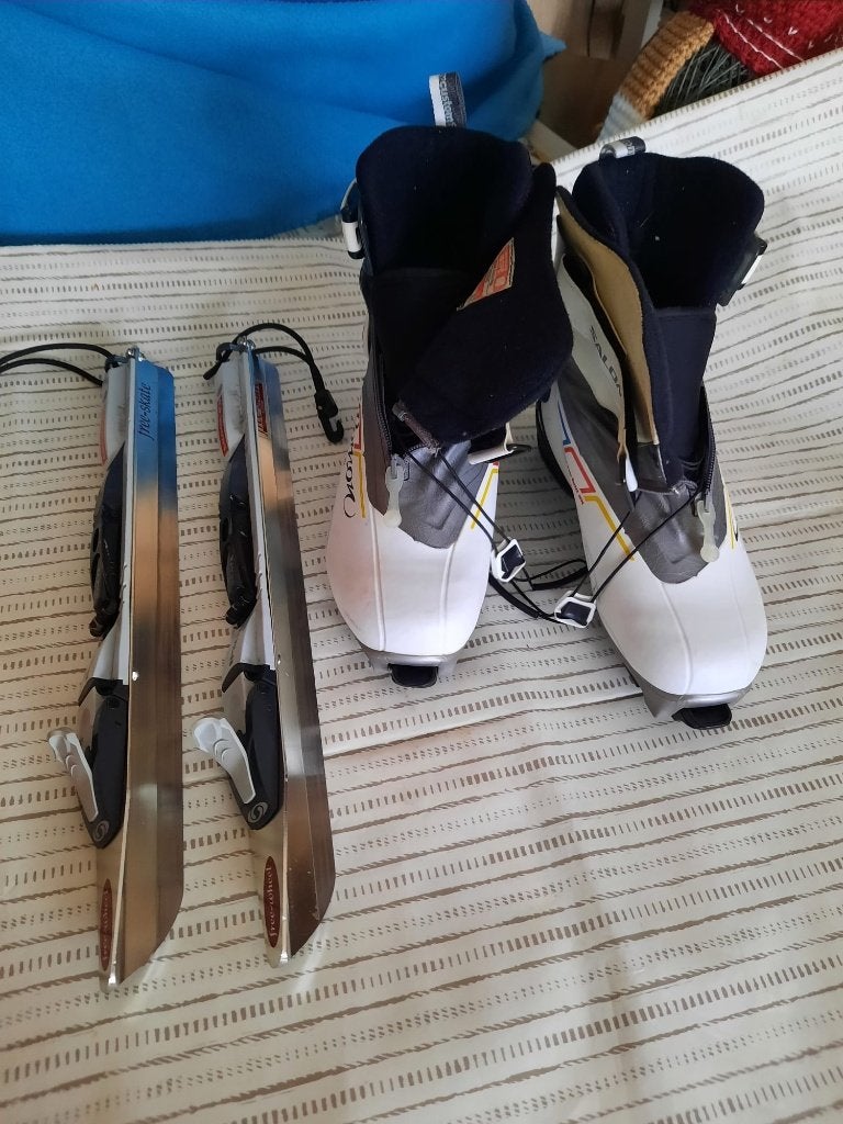Salomon klapschaatsen mt 4 = 36 2/3, Klapschaats, Gebruikt, Noren, Ophalen