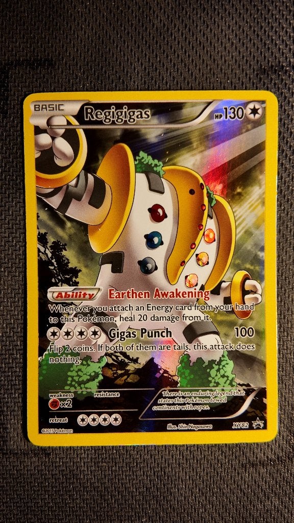 Regigigas XY82 XY Black Star Promos | Pokemon kaart, Ophalen, Zo goed als nieuw, Losse kaart, Foil