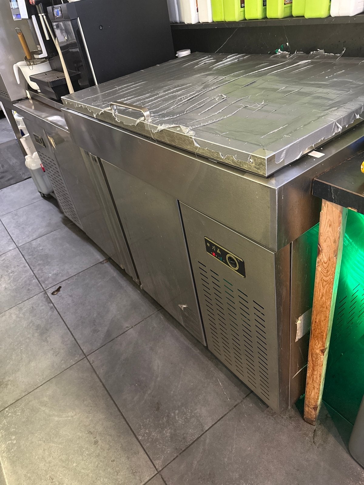 RVS Koelwerkbank met Deksel, Ophalen, Gebruikt