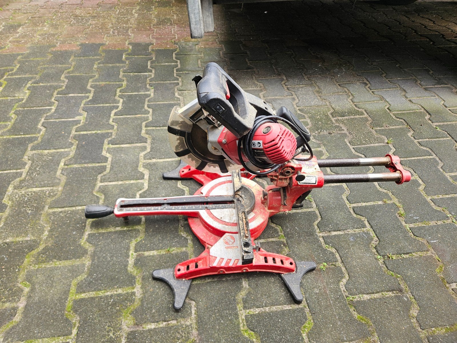 afkortzaagje, klaar voor gebruik, Ophalen, Gebruikt, ., .
