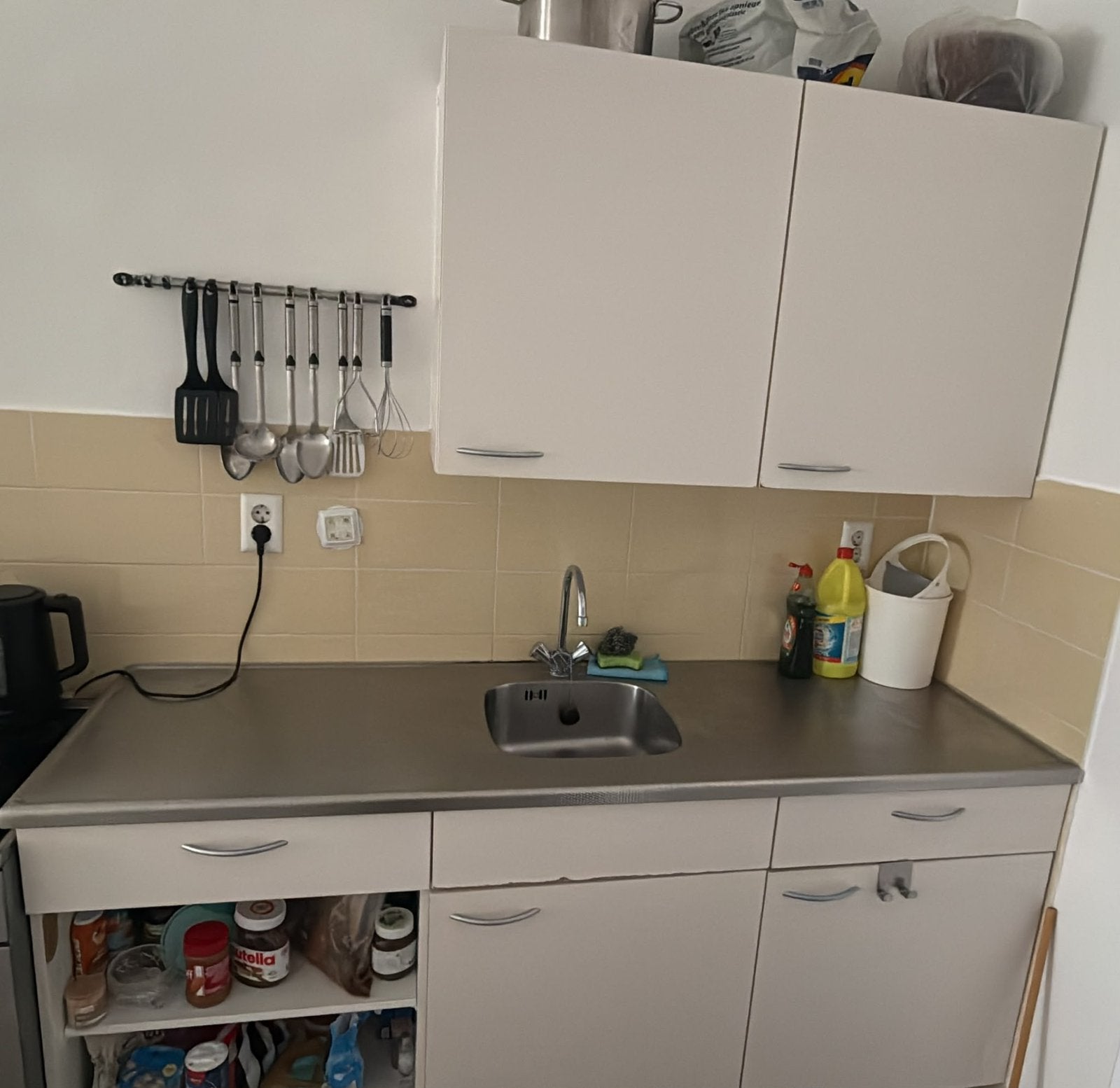 Complete keuken, Ophalen, Gebruikt, Wit, Enkelwandige keuken