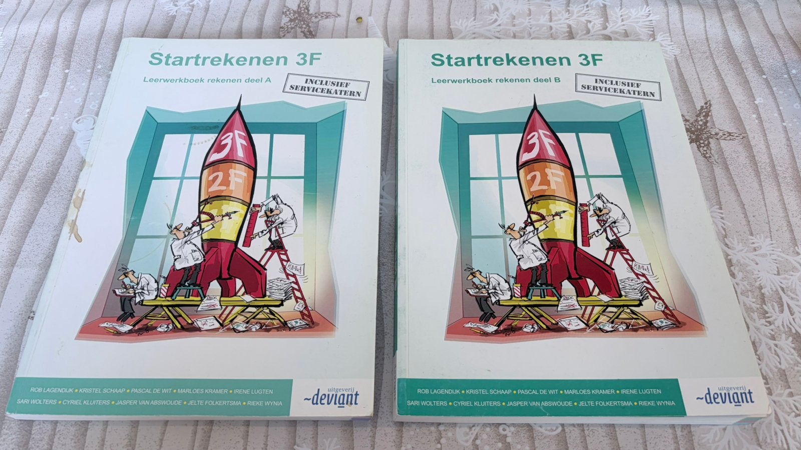 Startrekenen 3F (Deel A en Deel B) van Uitgeverij Deviant., Ophalen of Verzenden, Zo goed als nieuw, Overige typen