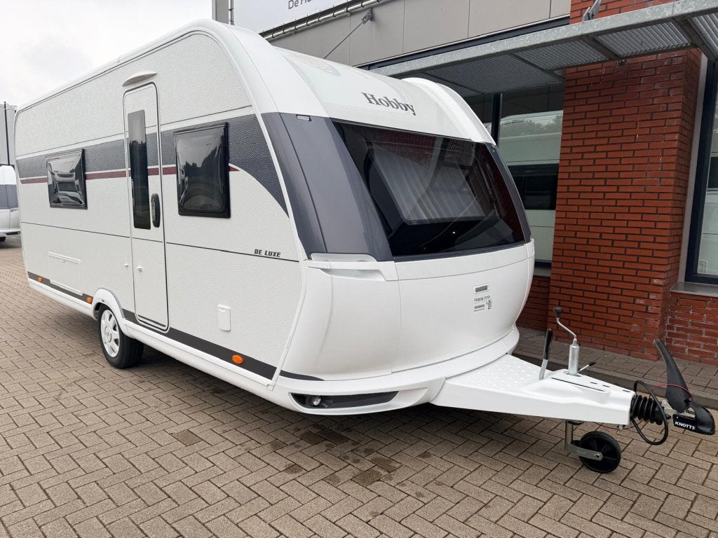 Hobby De Luxe 495 WFB MODEL 2027, Caravans en Kamperen, Serviceluik, Rondzit, Hobby, Bedrijf