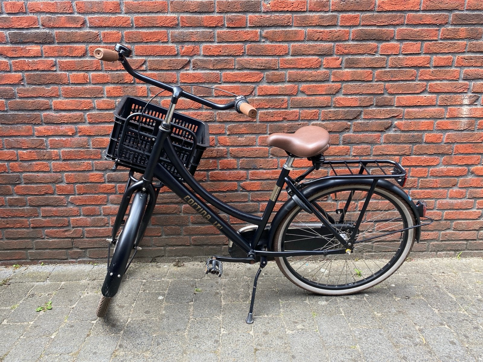 Cortina U4 Transportfiets Dames - Zwart, Terugtraprem, Gebruikt, Versnellingen, Ophalen