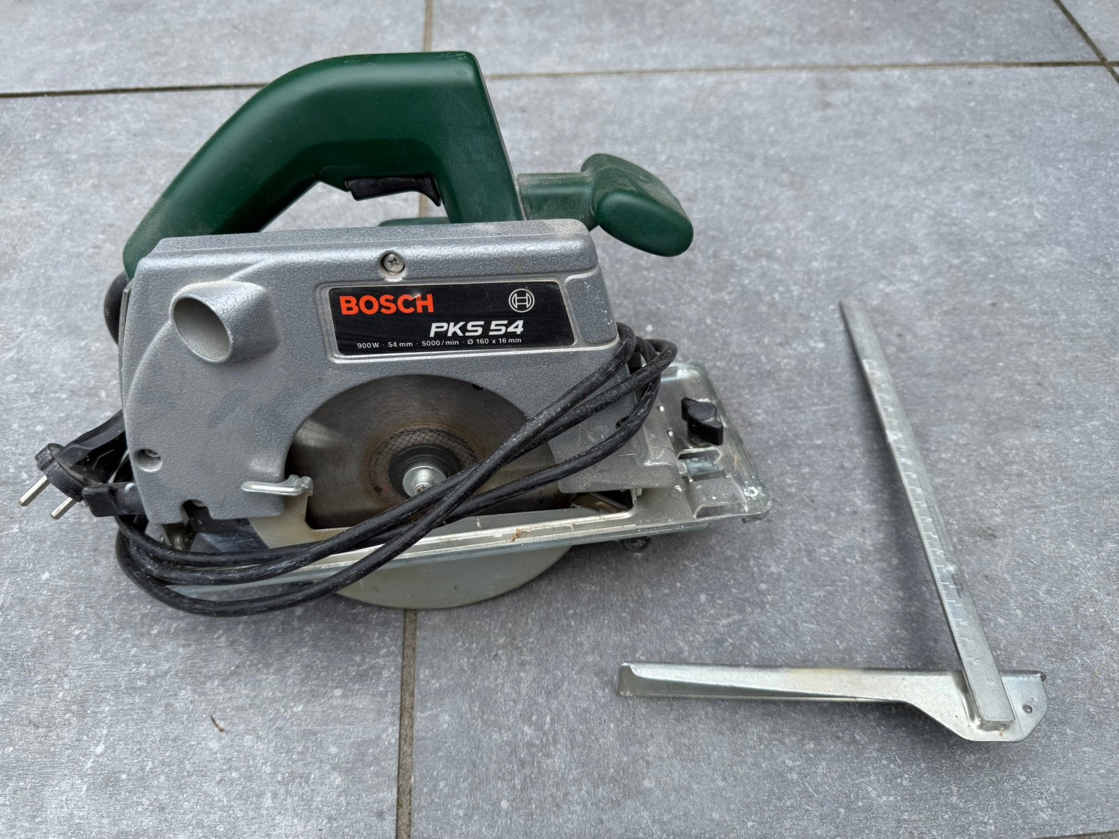 Bosch PKS54 handcirkelzaag, Doe-het-zelf en Verbouw, Gereedschap | Zaagmachines, Gebruikt, Cirkelzaag, Ophalen of Verzenden, 30 tot 70 mm