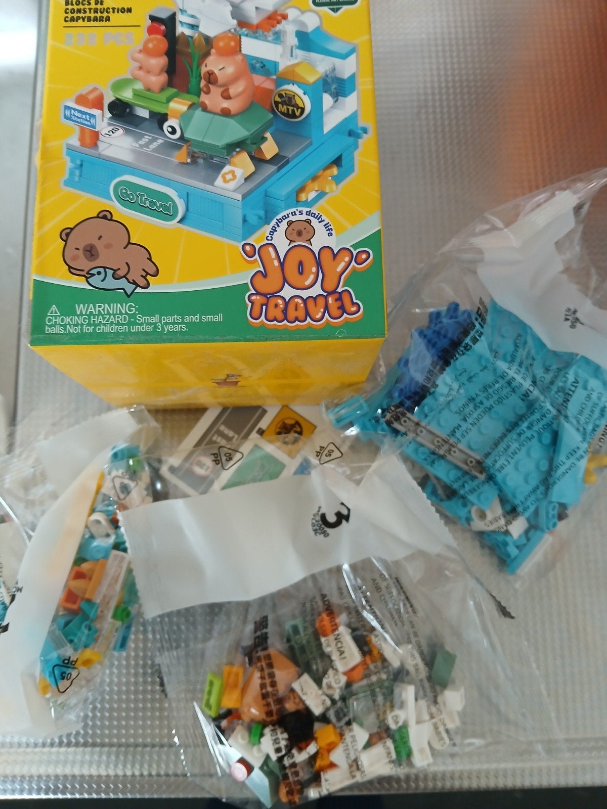 Miniso Toys Capybara Bouwblokken - Joy Travel (232 stuks), Ophalen of Verzenden, Nieuw, Overige merken