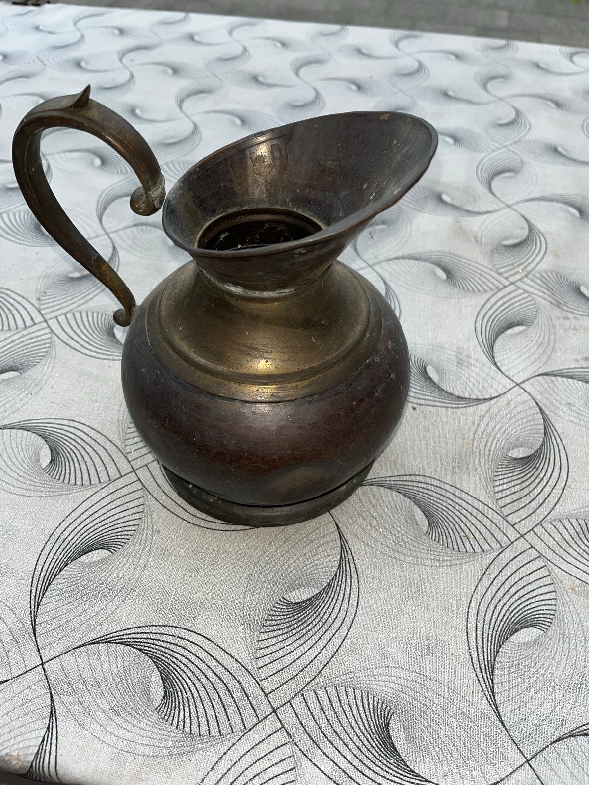 Antieke koperen kan - Vintage decoratie, Antiek en Kunst, Antiek | Koper en Brons, Ophalen, Koper