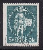 4384 - Zweden michel 671y gestempeld , Zegel , Erik de heili, Verzenden, Zweden, Gestempeld