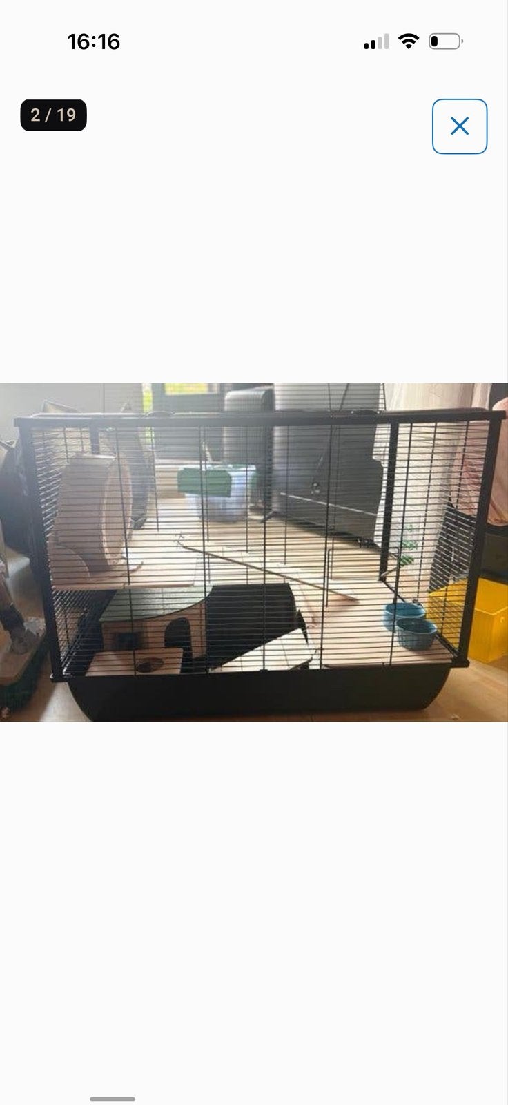 Hamsterkooi, nieuw, Dieren en Toebehoren, Kooi, Zo goed als nieuw, 75 tot 110 cm, Ophalen
