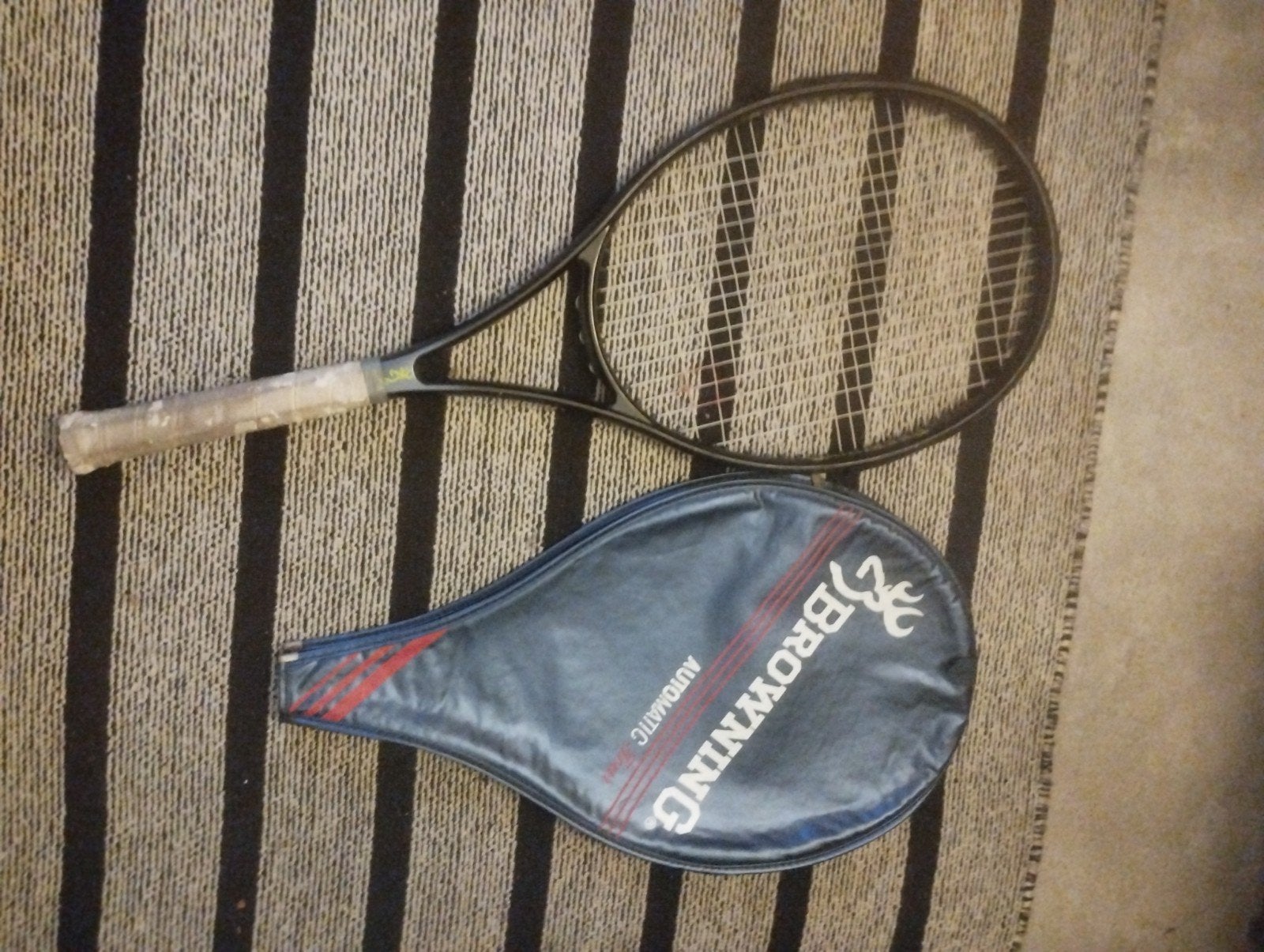 Browning tennisracket met hoes, Ophalen of Verzenden, Gebruikt, Racket, Overige merken