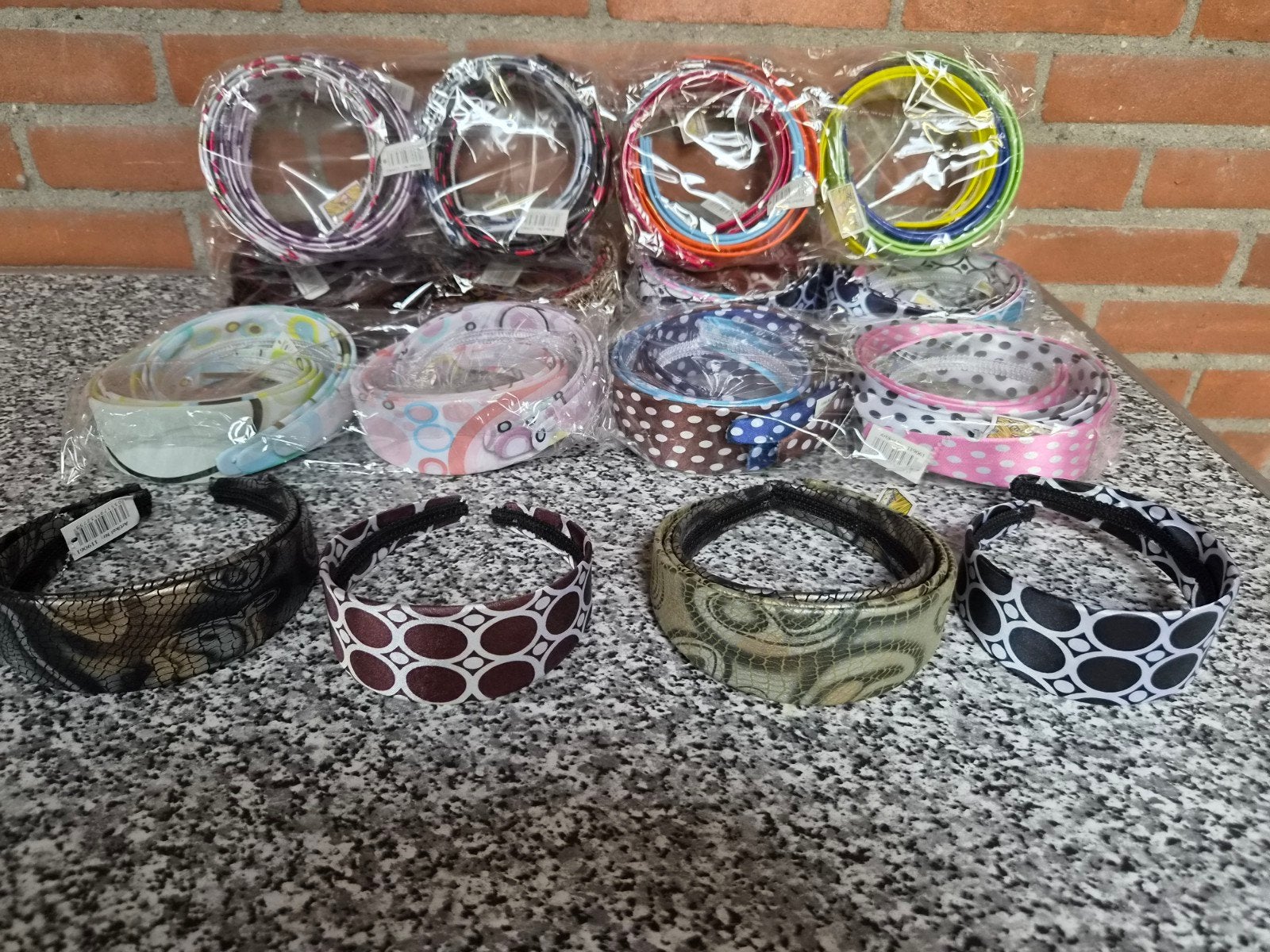 Partij 217 Nieuwe Haarbanden - Diverse Kleuren en Prints, Diversen, Onbekend, Nieuw, Ophalen of Verzenden, Onbekend
