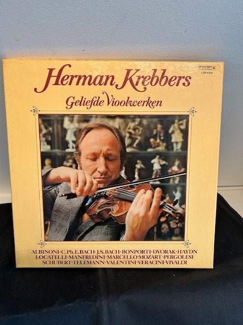 Herman Krebbers – Geliefde Vioolwerken (10 Lp's), Kamermuziek, Ophalen of Verzenden, Zo goed als nieuw, 12 inch