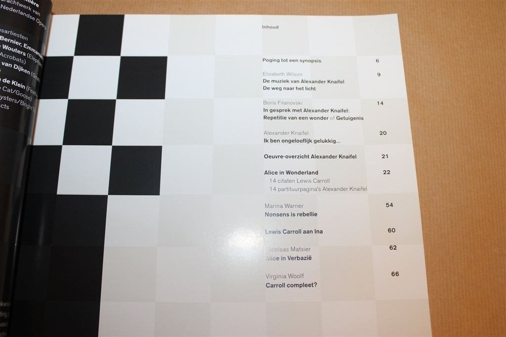 Alice in Wonderland — Opera van Knaifel met Libretto 2001, Boeken, Ophalen of Verzenden, Gelezen