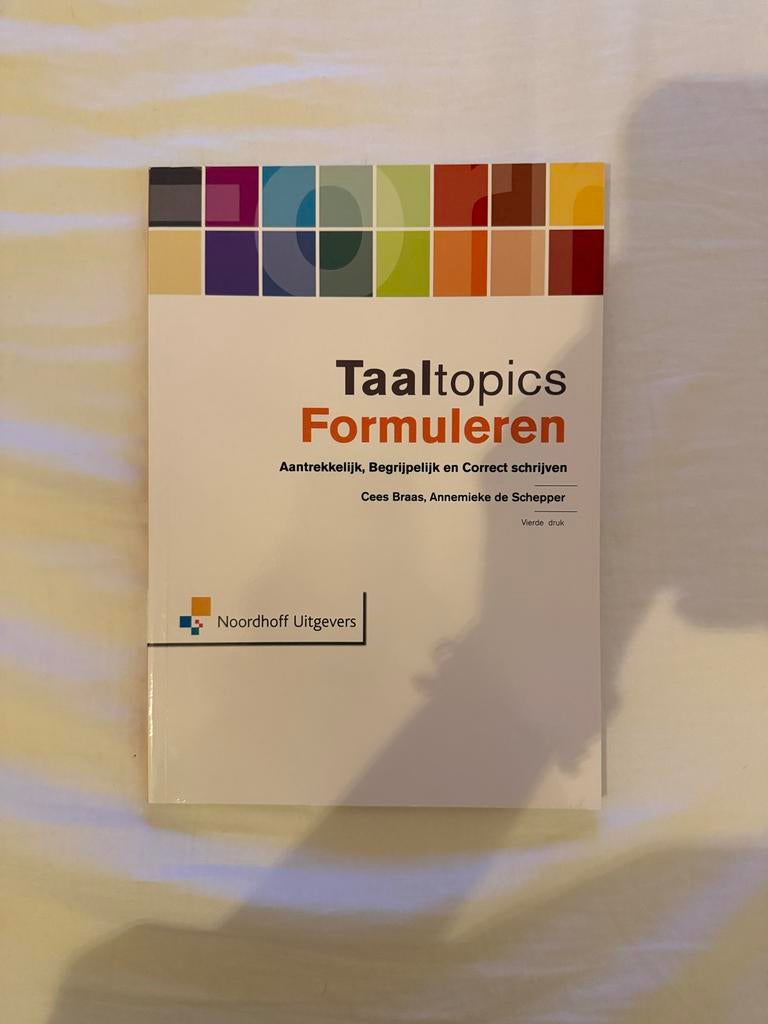 Taaltopics Formuleren - Vierde druk, Ophalen of Verzenden, Alpha, Nieuw, HBO