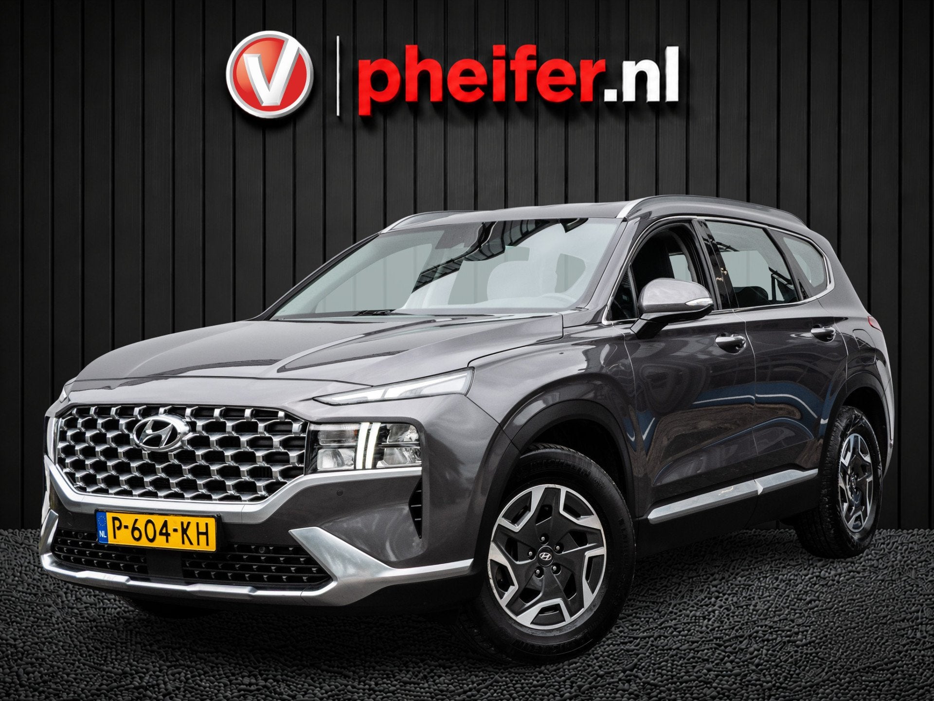 Hyundai Santa Fe 1.6 T-GDI HEV Comfort Trekhaak/ Leer/ Navig, Auto's, Hyundai, Santa Fe, Gebruikt, 4 cilinders, Met garantie (alle)