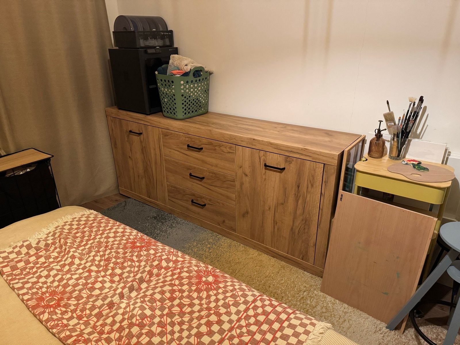 JYSK Lintrup Dressoir - Zo goed als nieuw (B199 x H83), 150 tot 200 cm, Ophalen of Verzenden, Zo goed als nieuw, Met lade(s)