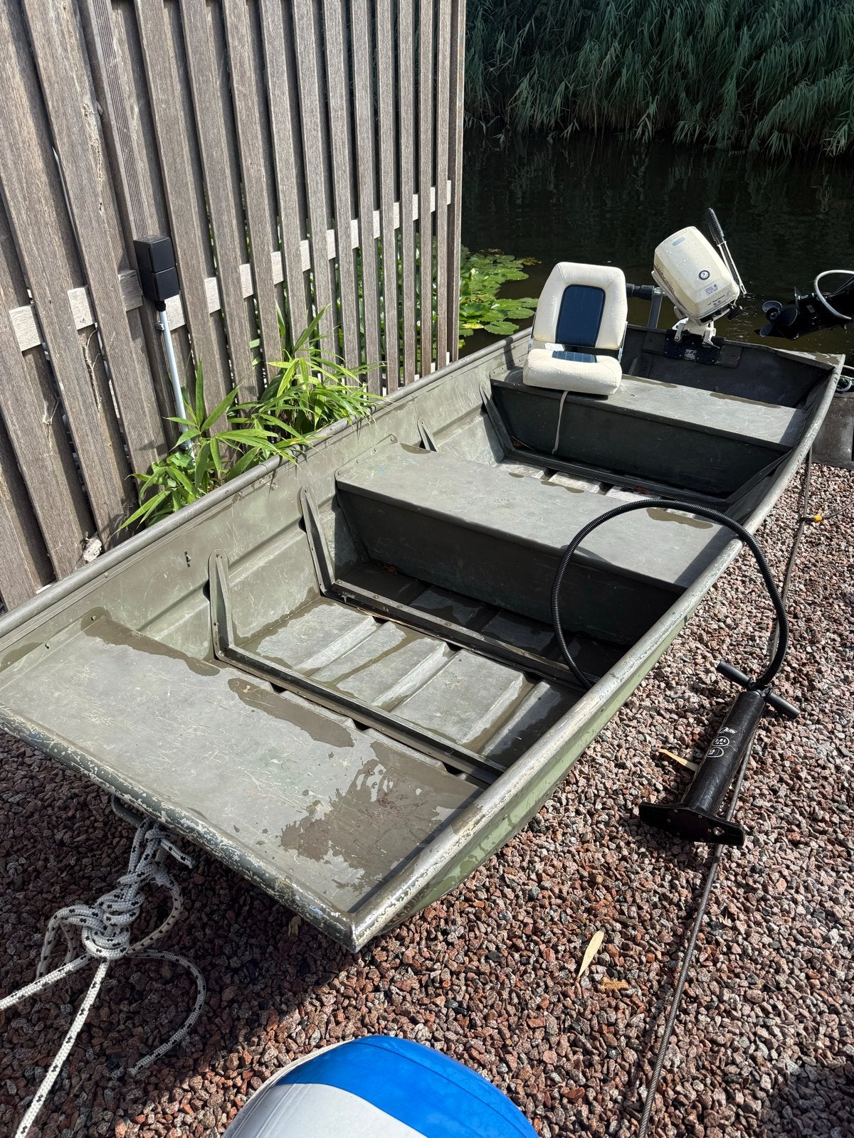 Alumacraft 1236 met Johnson buitenboordmotor, Overige merken, Gebruikt, Buitenboordmotor, Aluminium