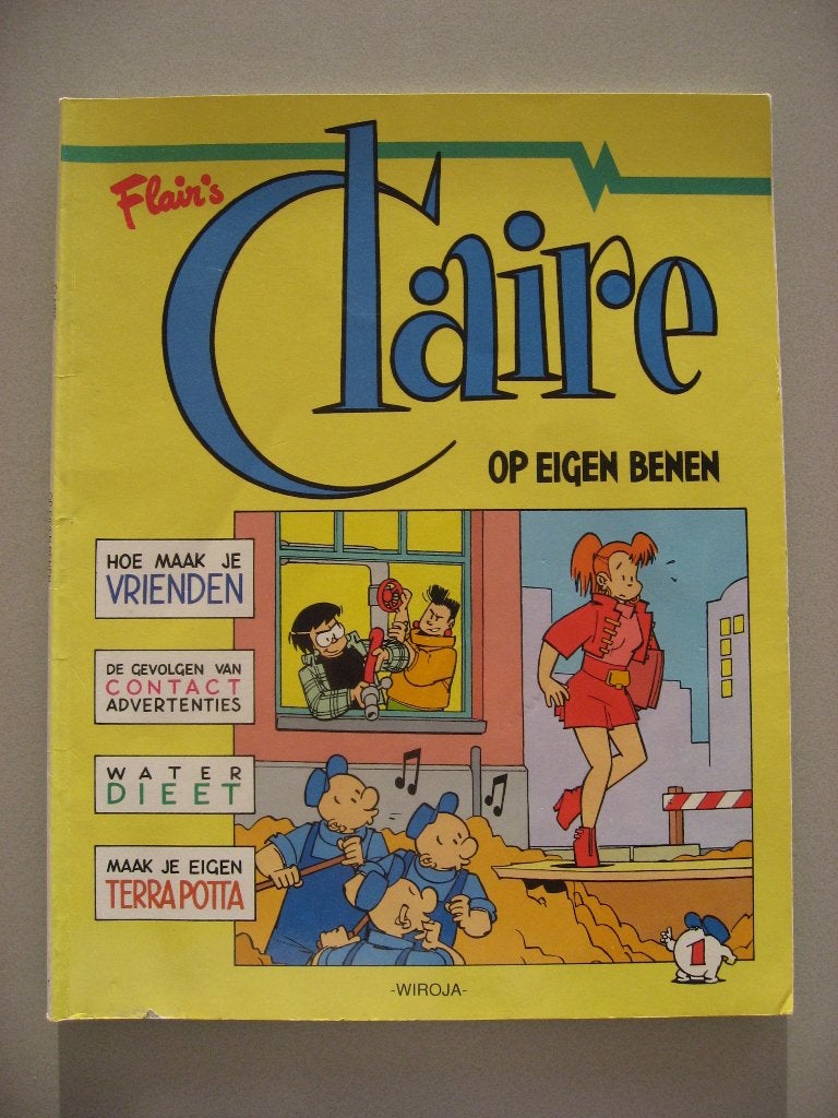 Flair's. Claire op eigen benen. 1990, Eén stripboek, Ophalen of Verzenden, Gelezen