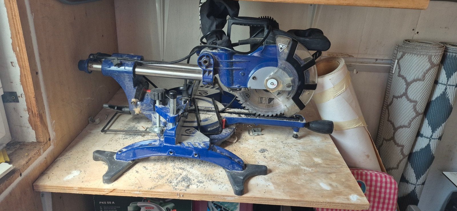 Einhell Afkortzaag, Ophalen, Gebruikt, 70 mm of meer, Einhell