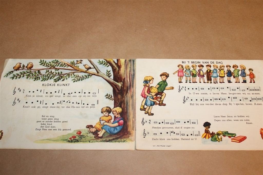 Klokje Klinkt — Christelijke Kinderliedjes, Vintage ca 1950, Ophalen of Verzenden, Gelezen, Artiest