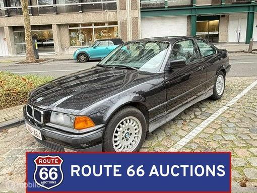 BMW 320i Coupe | 1994 | Route 66 Auctions, Auto's, Oldtimers, Overige carrosserieën, Zwart, Bedrijf, Handgeschakeld